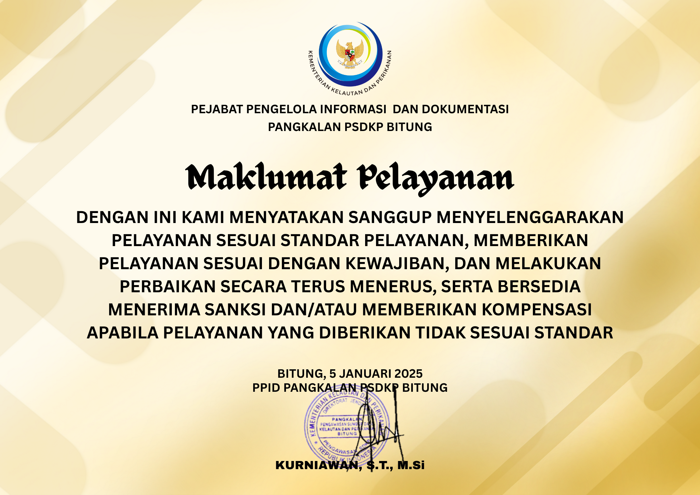 Maklumat Pelayanan